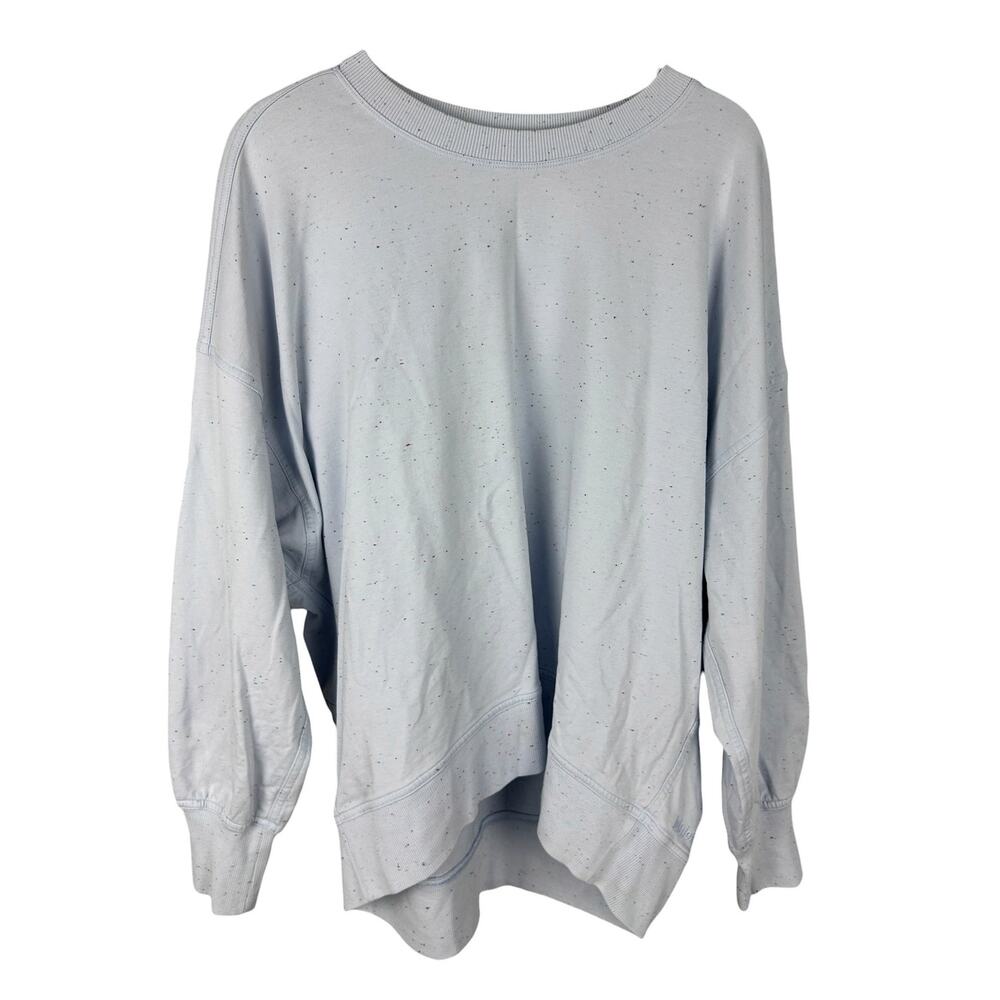 Lululemon Oversized La Back in Action Spleckled Long Sleeve Baggy Sweatshirt M - Picture 3 of 6